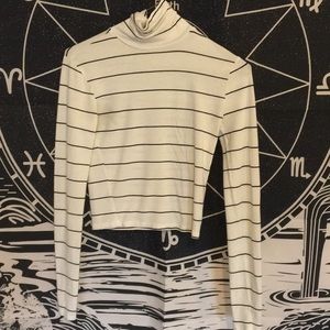 Forever21 Striped Turtleneck Shirt